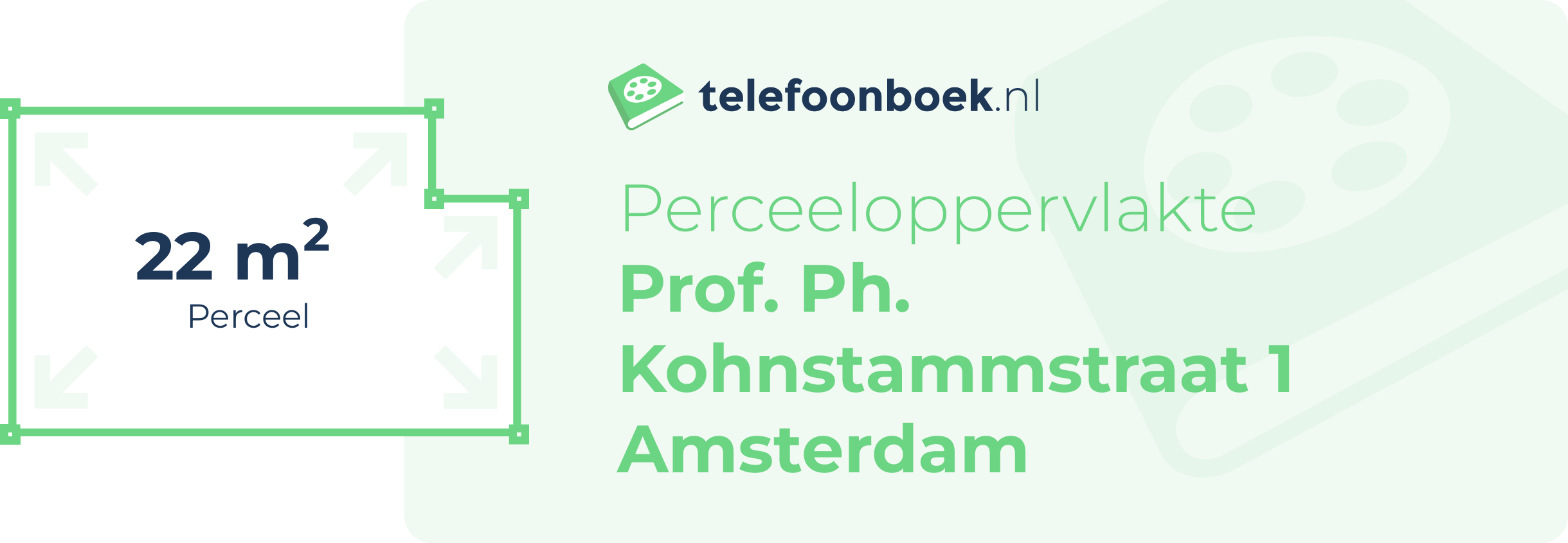 Perceeloppervlakte Prof. Ph. Kohnstammstraat 1 Amsterdam
