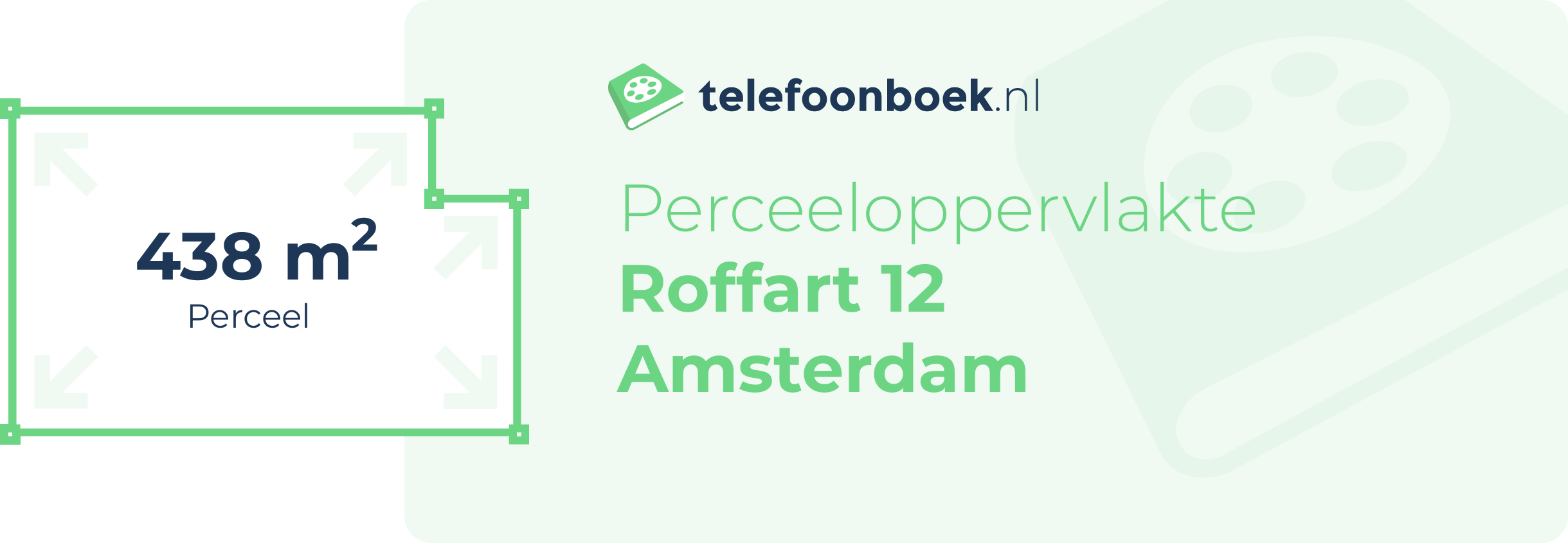 Perceeloppervlakte Roffart 12 Amsterdam