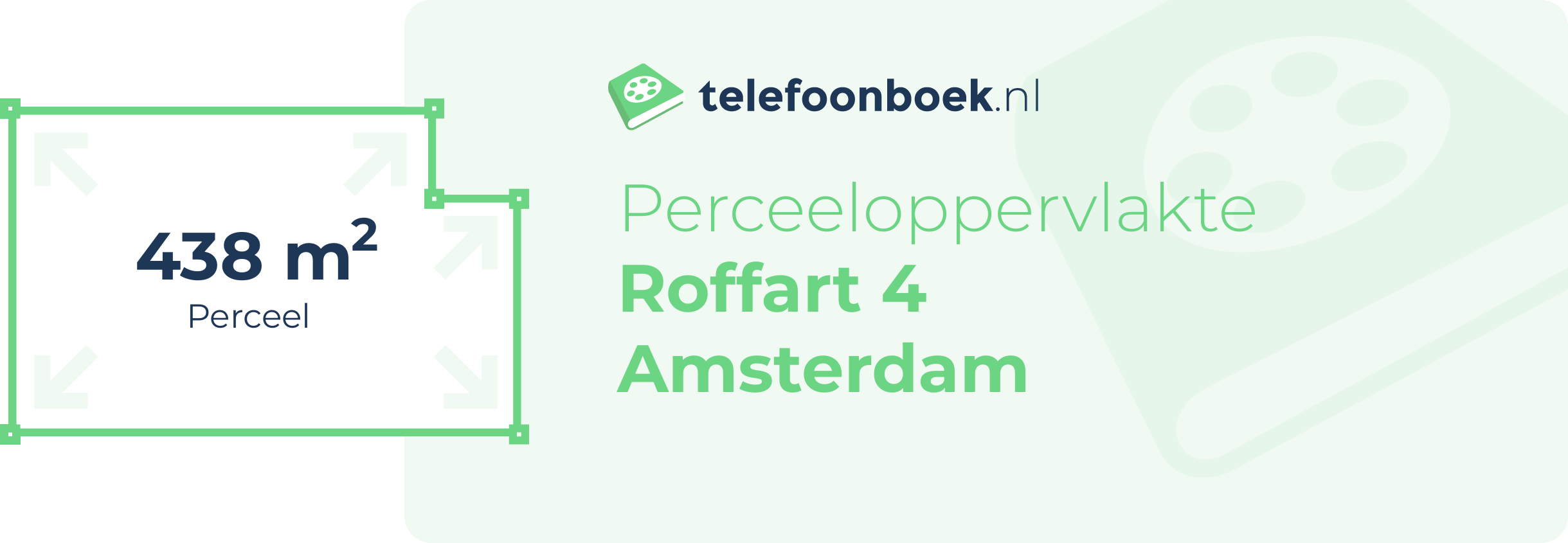 Perceeloppervlakte Roffart 4 Amsterdam