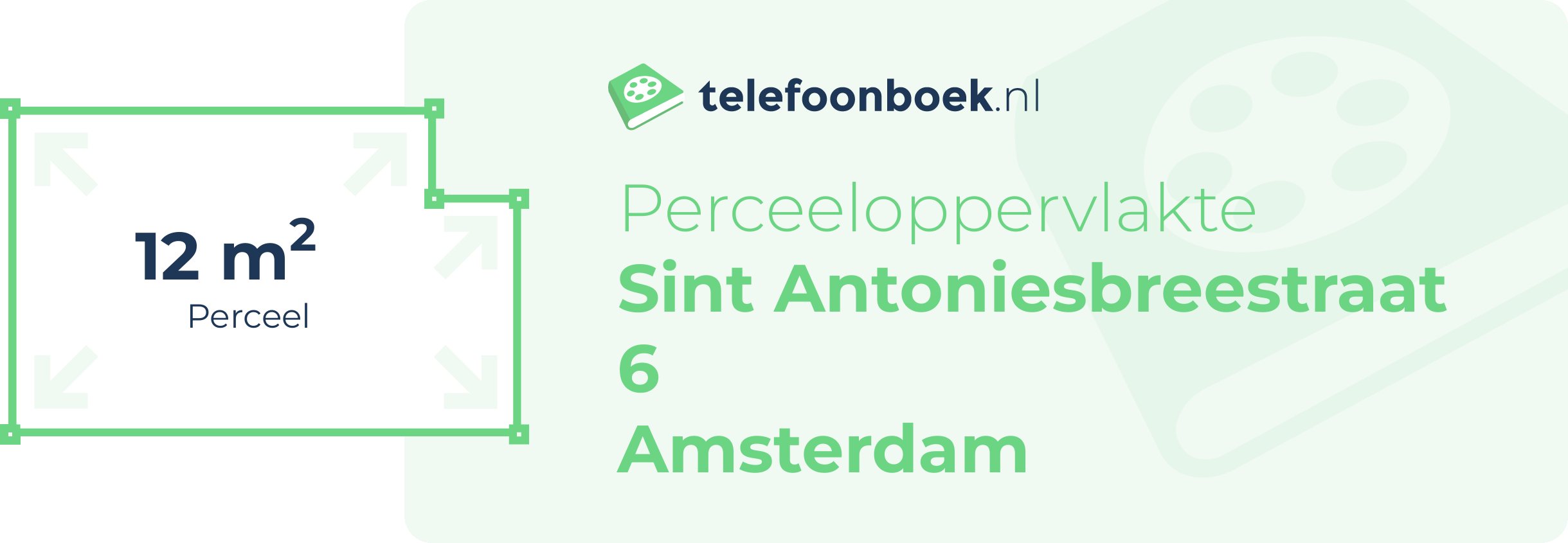 Perceeloppervlakte Sint Antoniesbreestraat 6 Amsterdam