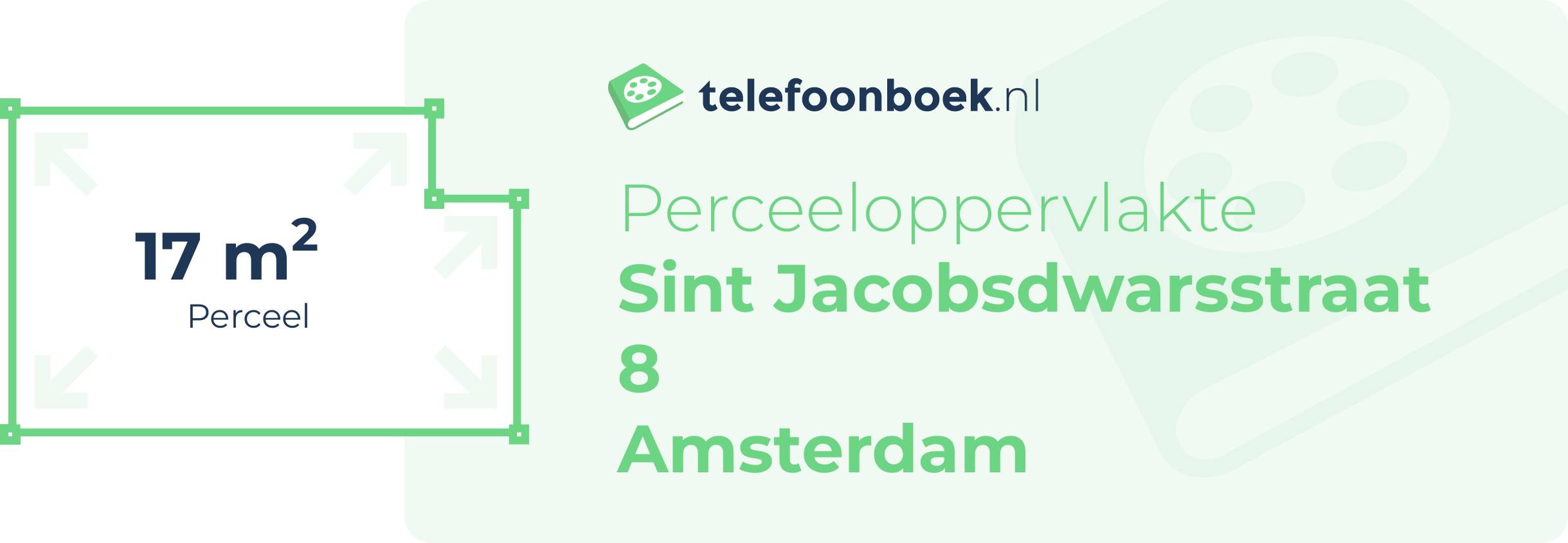 Perceeloppervlakte Sint Jacobsdwarsstraat 8 Amsterdam
