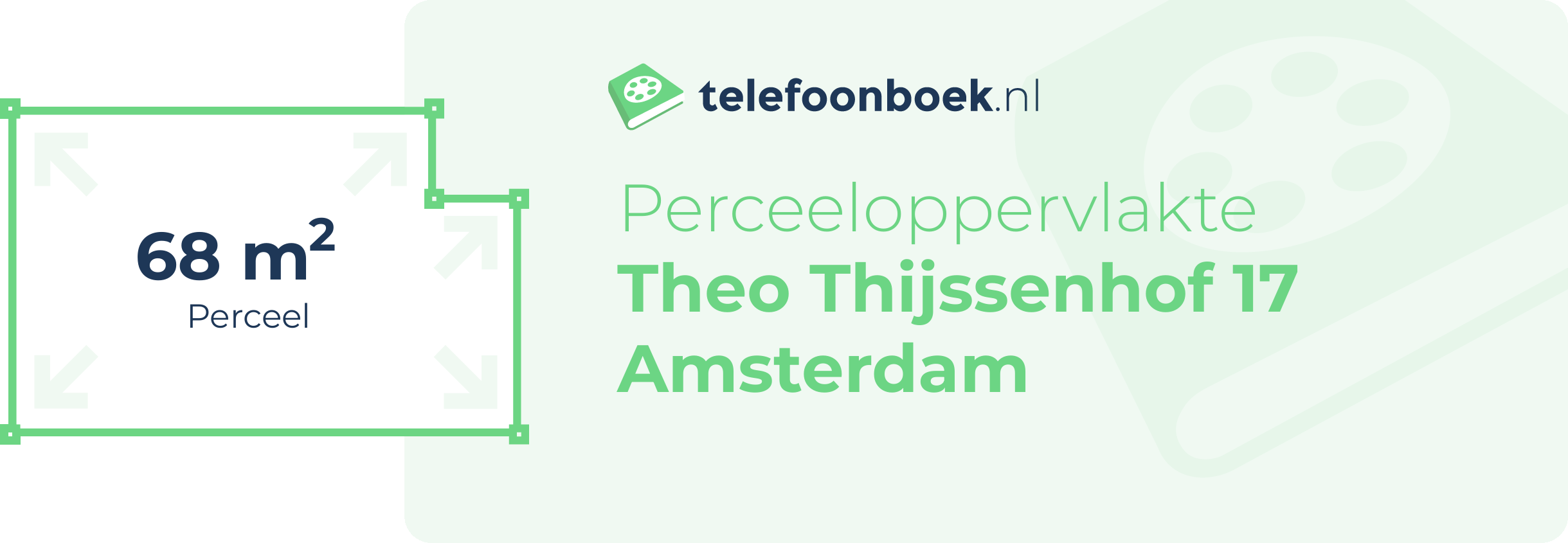 Perceeloppervlakte Theo Thijssenhof 17 Amsterdam