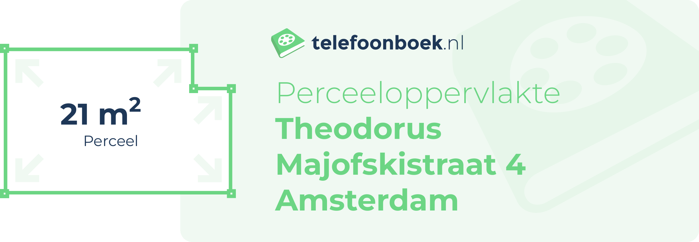 Perceeloppervlakte Theodorus Majofskistraat 4 Amsterdam