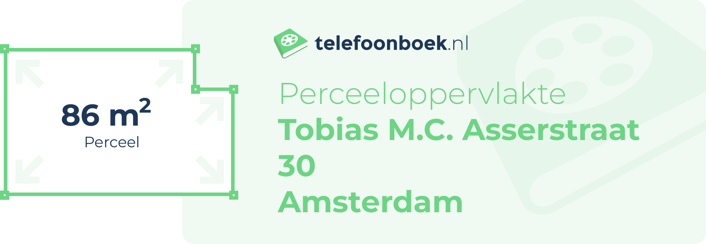 Perceeloppervlakte Tobias M.C. Asserstraat 30 Amsterdam