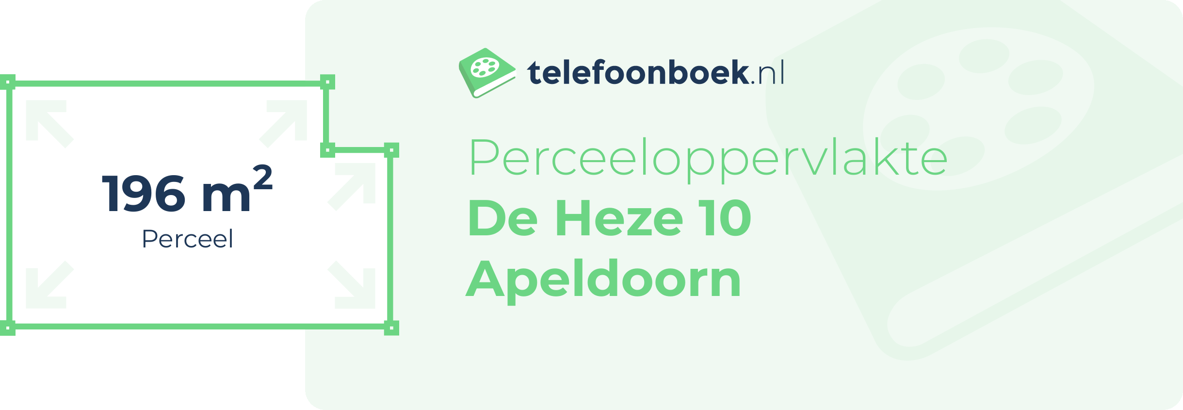 Perceeloppervlakte De Heze 10 Apeldoorn