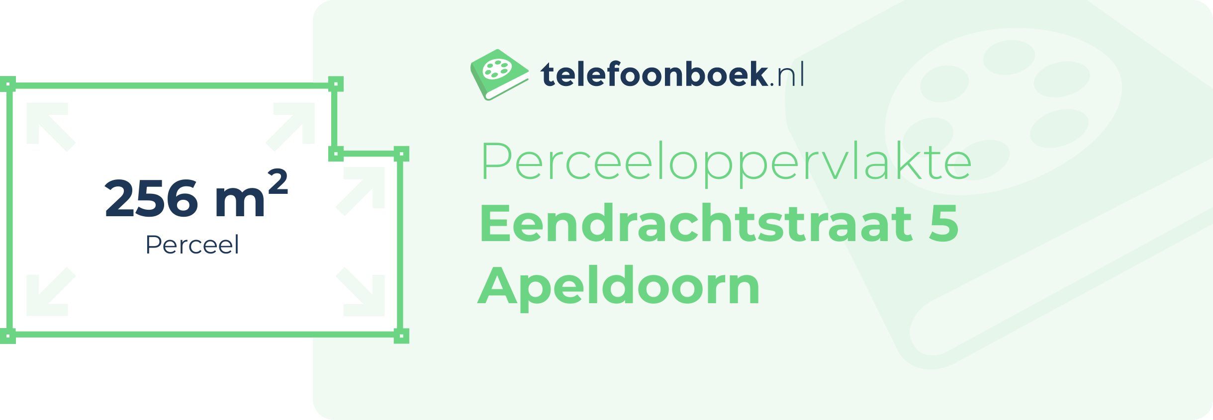 Perceeloppervlakte Eendrachtstraat 5 Apeldoorn