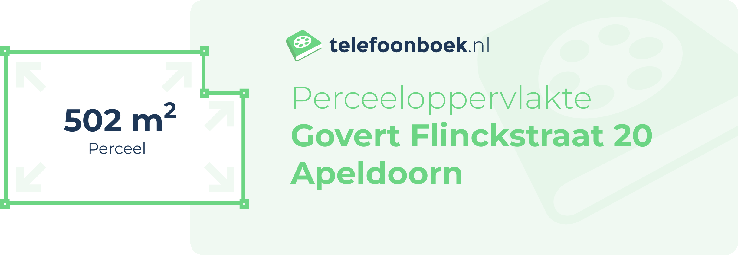 Perceeloppervlakte Govert Flinckstraat 20 Apeldoorn