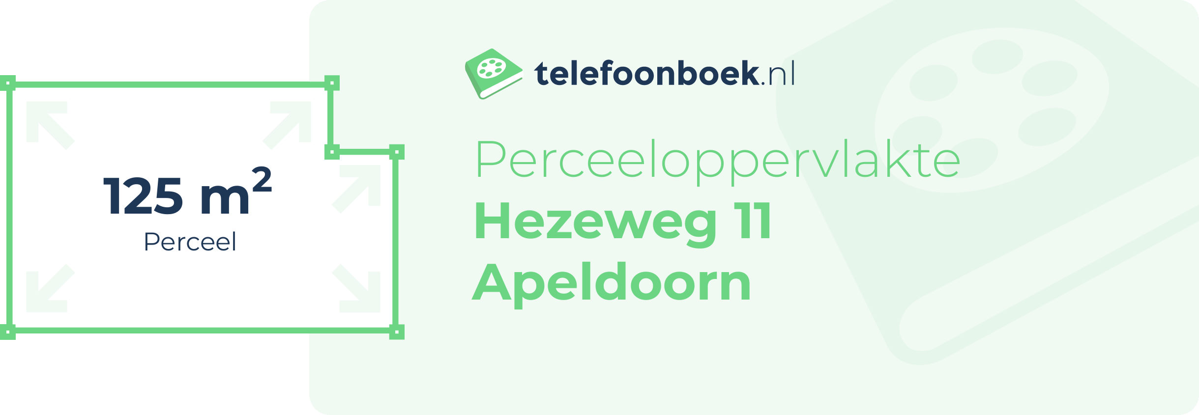 Perceeloppervlakte Hezeweg 11 Apeldoorn