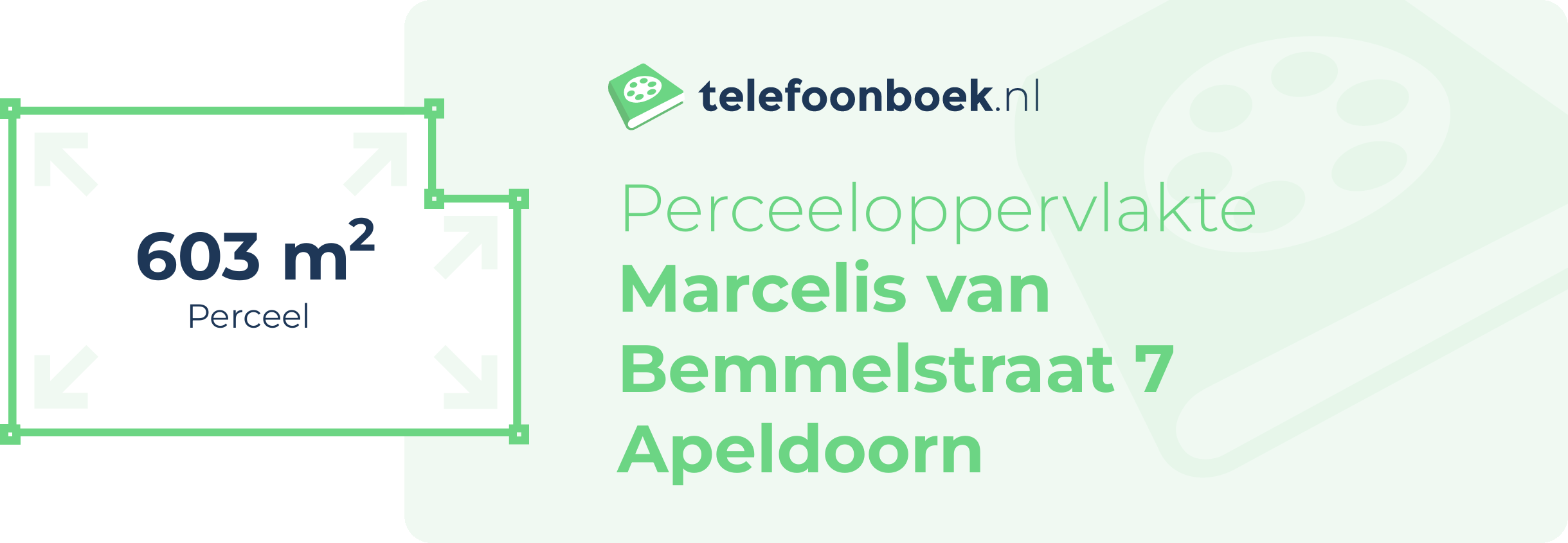 Perceeloppervlakte Marcelis Van Bemmelstraat 7 Apeldoorn