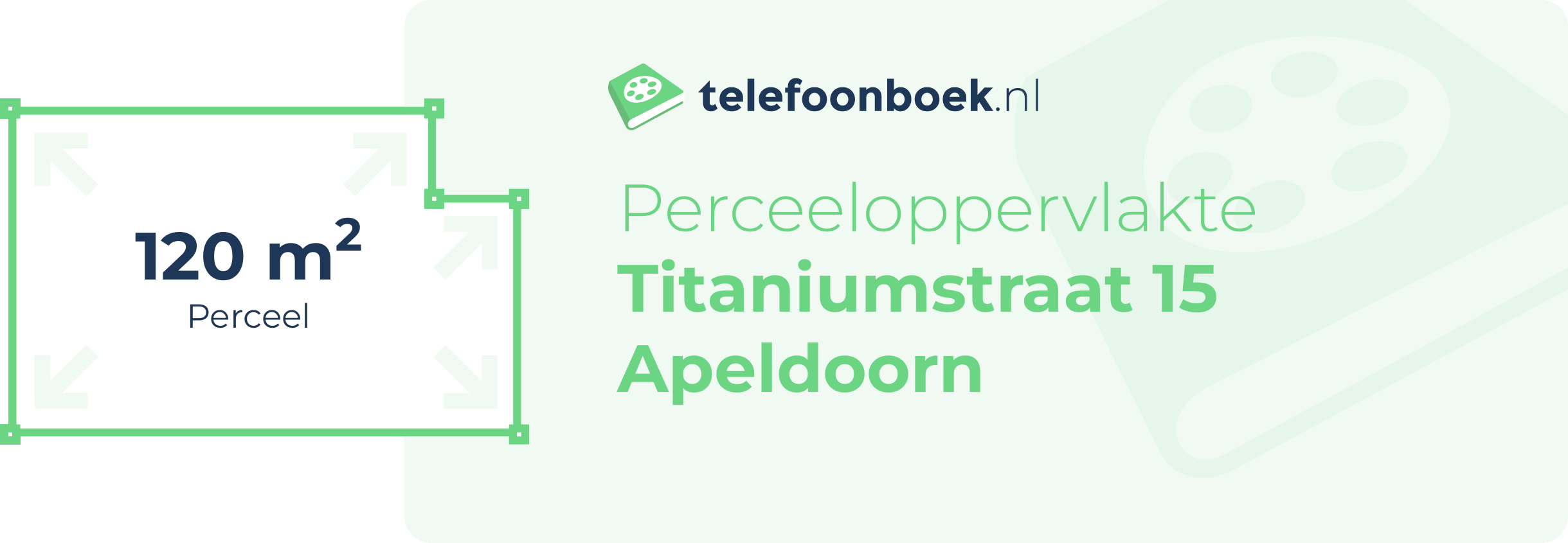 Perceeloppervlakte Titaniumstraat 15 Apeldoorn