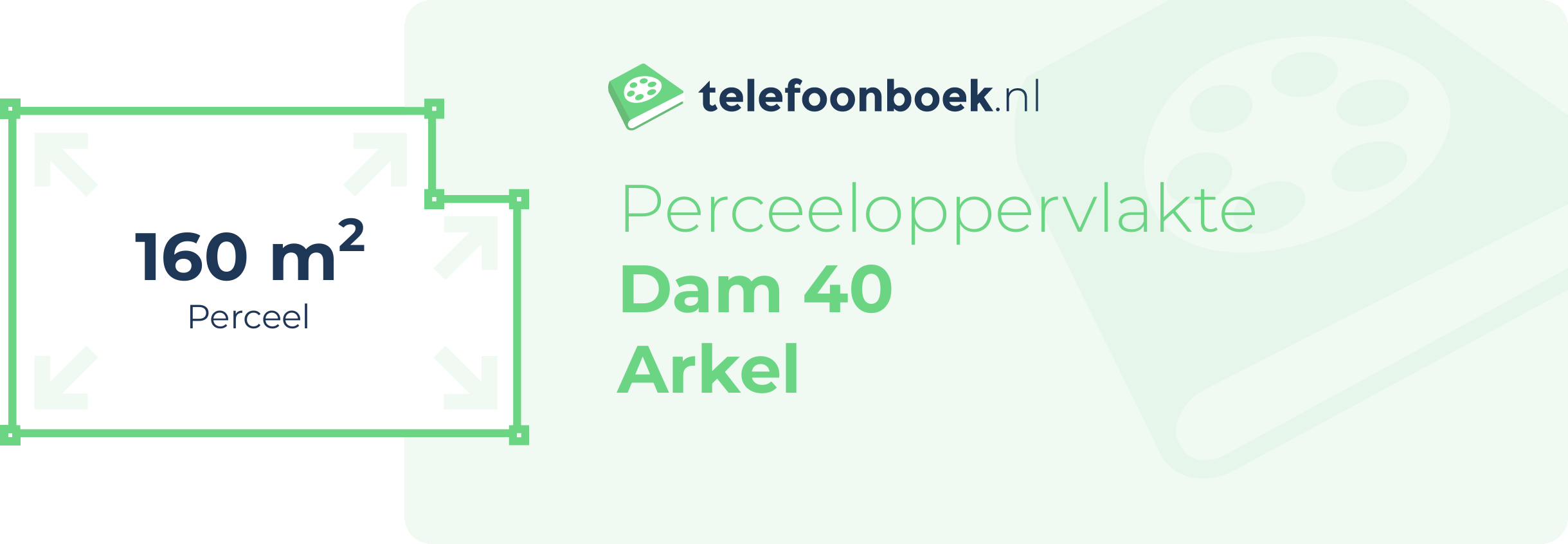 Perceeloppervlakte Dam 40 Arkel