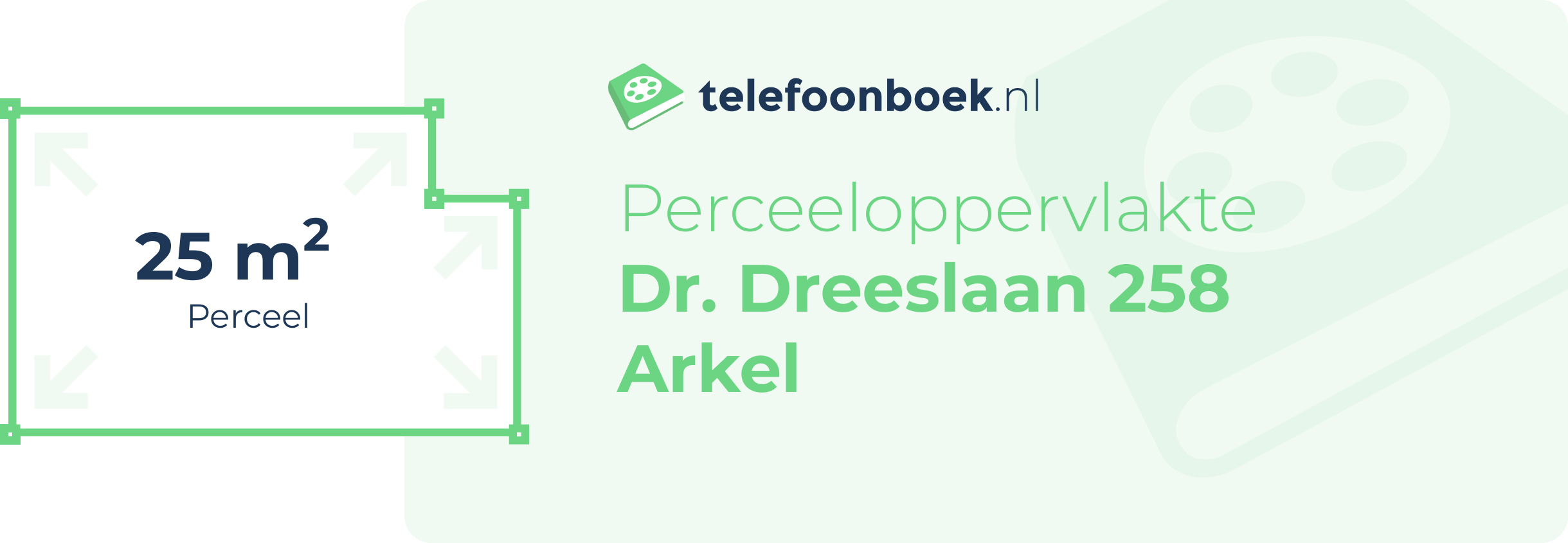 Perceeloppervlakte Dr. Dreeslaan 258 Arkel