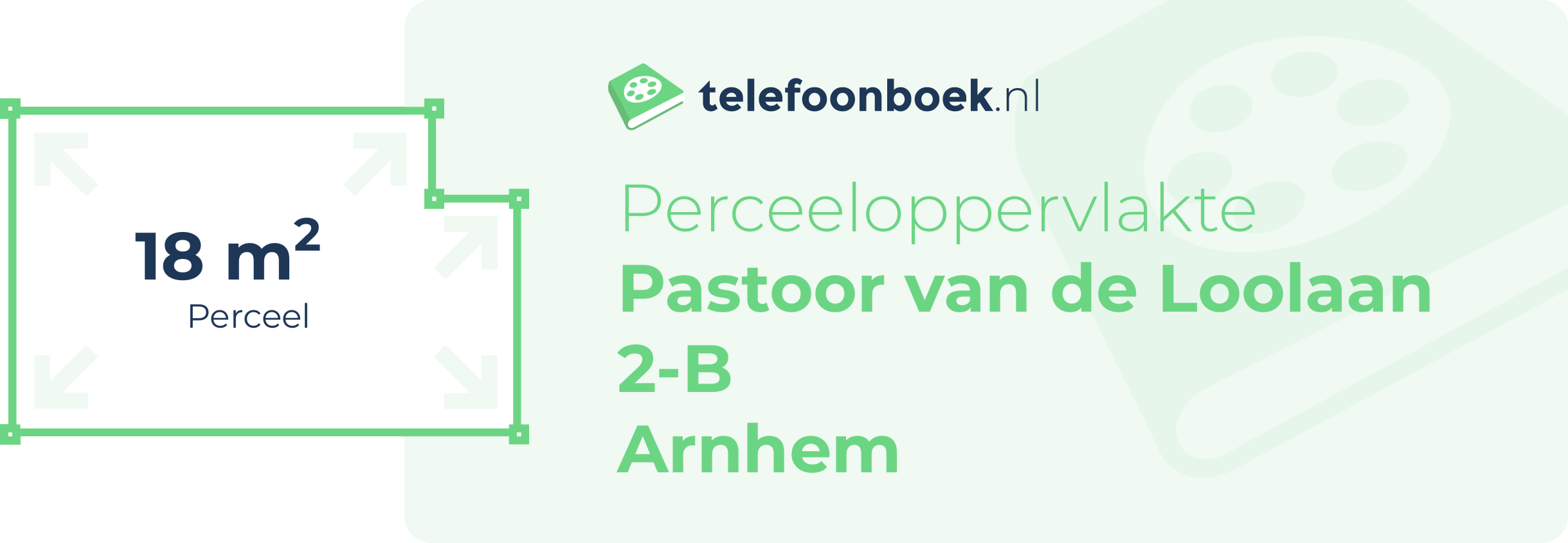 Perceeloppervlakte Pastoor Van De Loolaan 2-B Arnhem