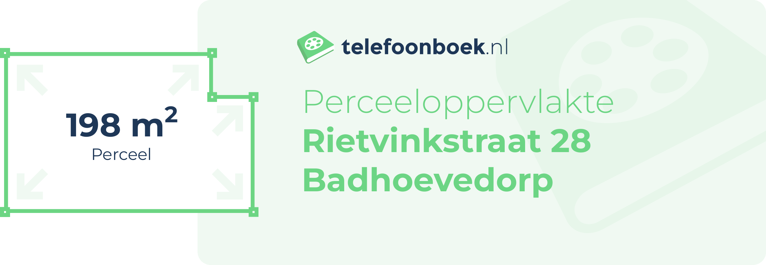 Perceeloppervlakte Rietvinkstraat 28 Badhoevedorp