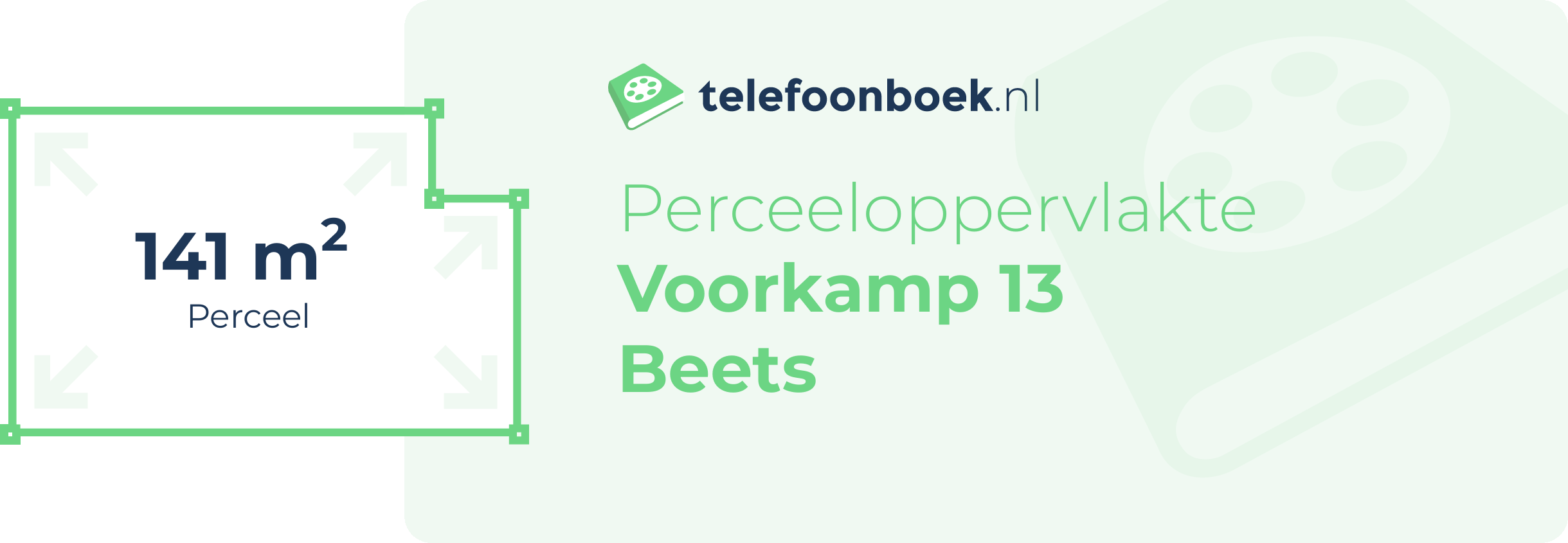 Perceeloppervlakte Voorkamp 13 Beets