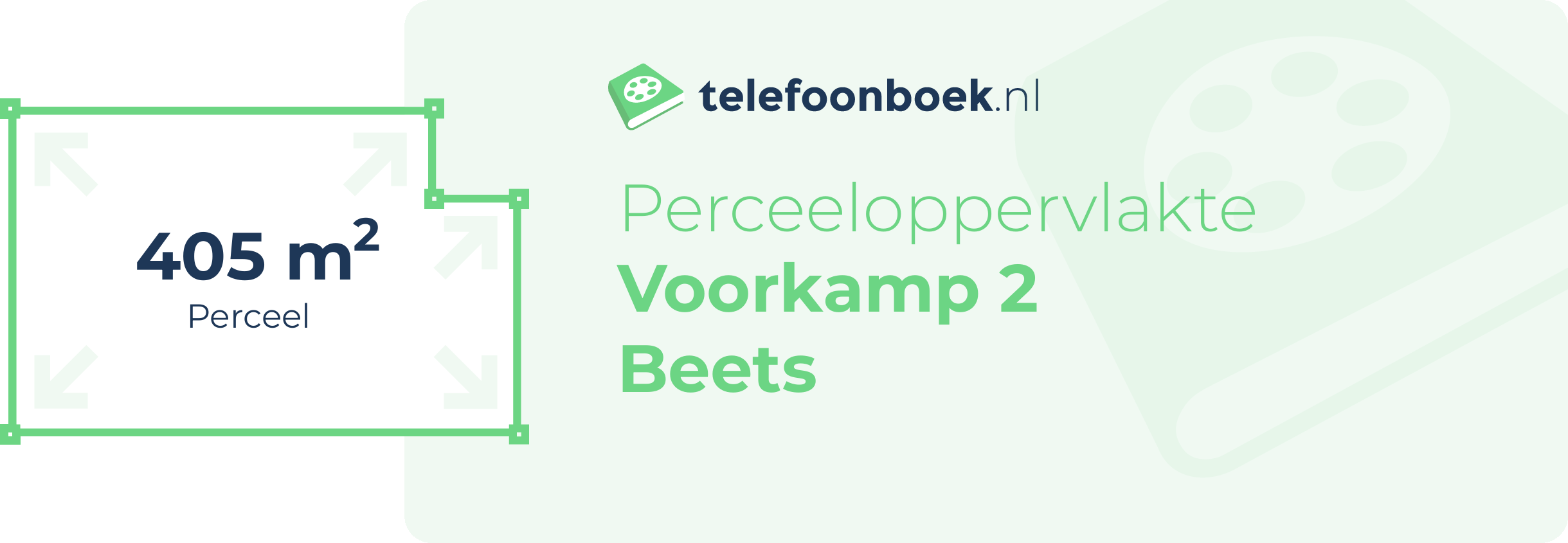 Perceeloppervlakte Voorkamp 2 Beets