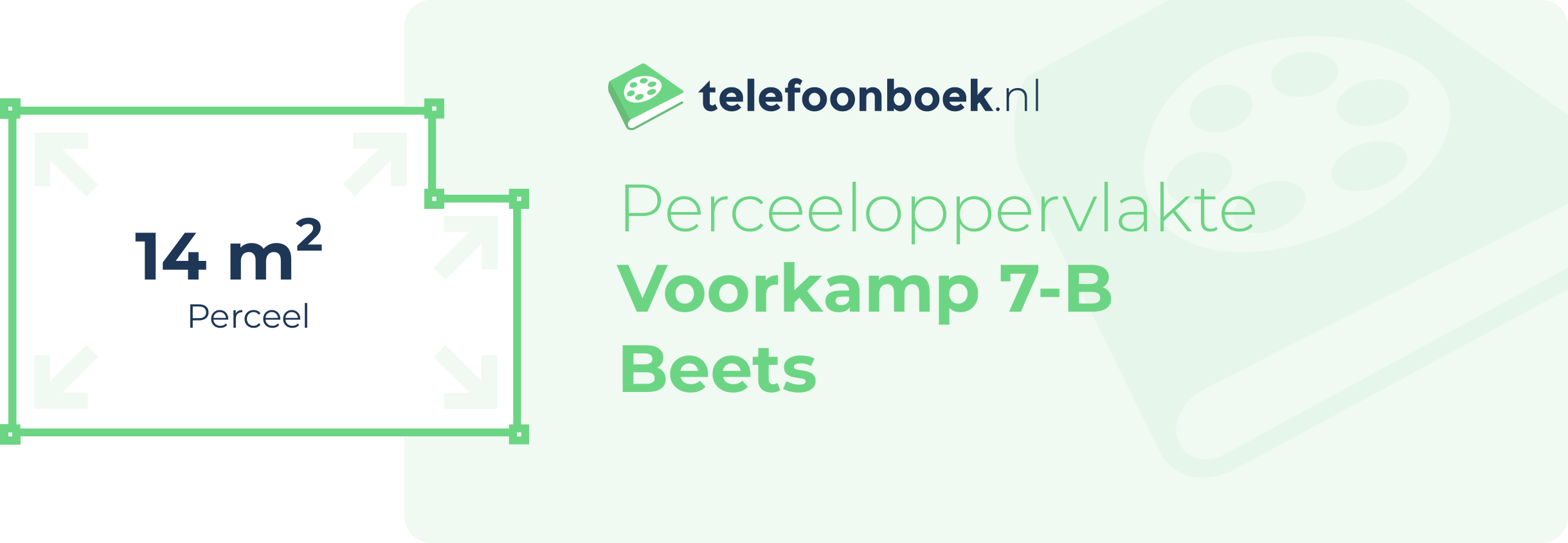 Perceeloppervlakte Voorkamp 7-B Beets