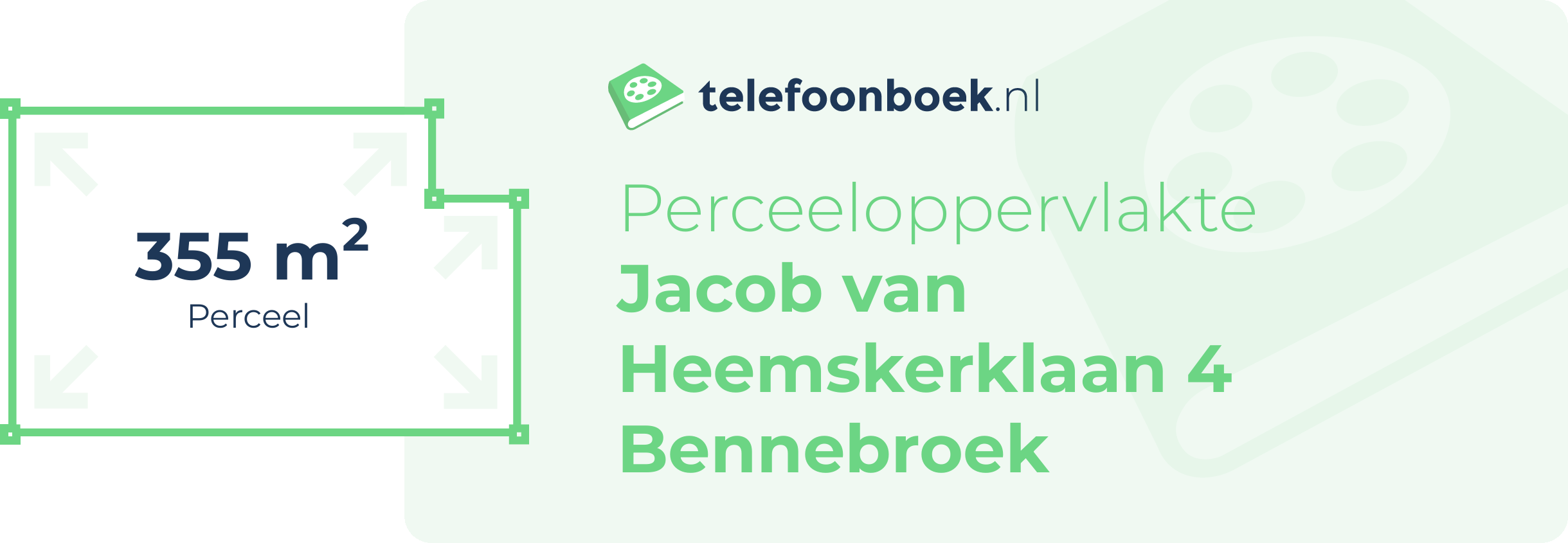Perceeloppervlakte Jacob Van Heemskerklaan 4 Bennebroek