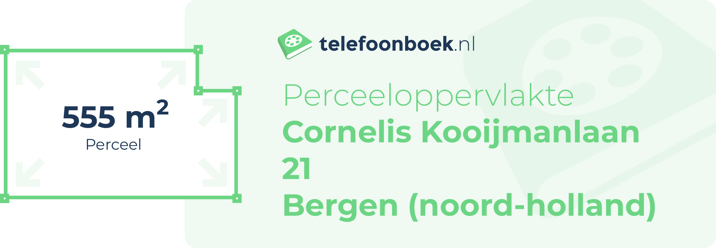Perceeloppervlakte Cornelis Kooijmanlaan 21 Bergen (Noord-Holland)