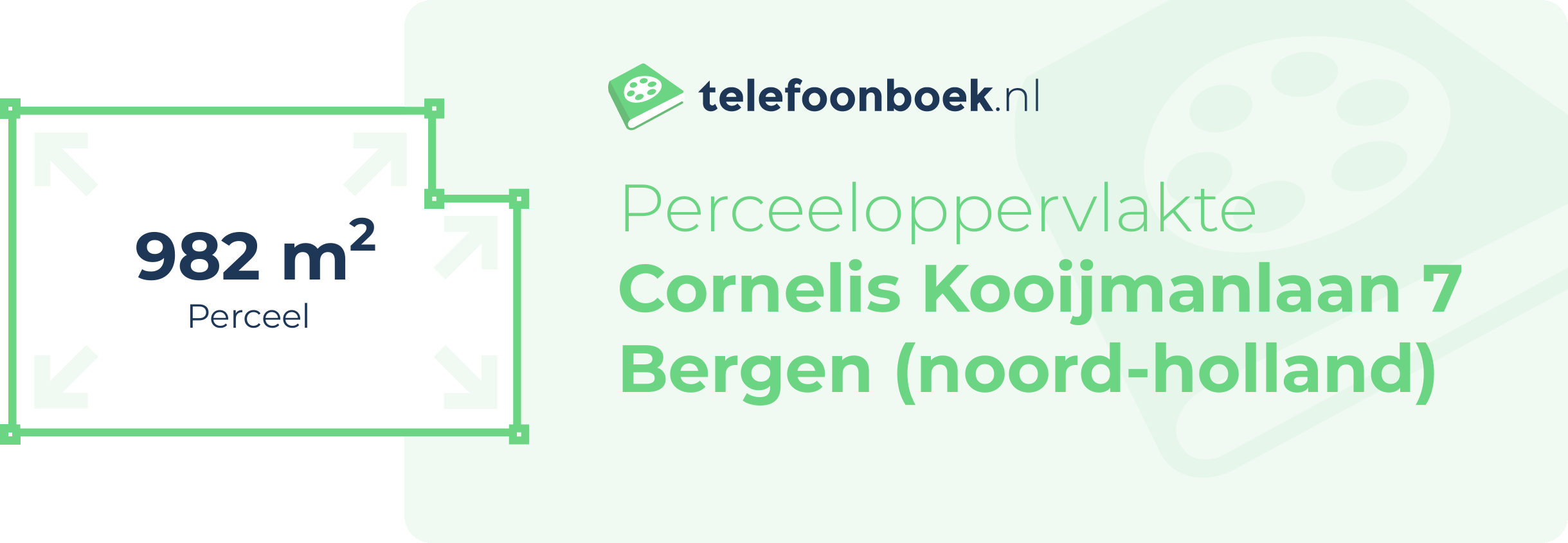 Perceeloppervlakte Cornelis Kooijmanlaan 7 Bergen (Noord-Holland)