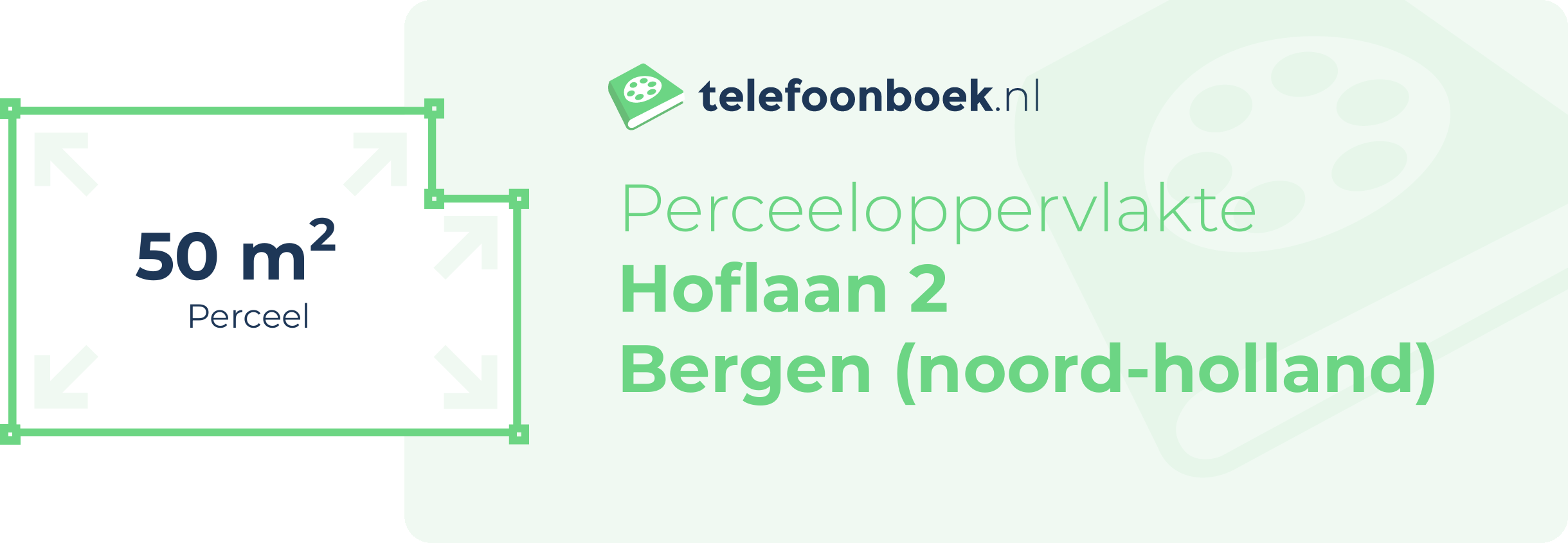 Perceeloppervlakte Hoflaan 2 Bergen (Noord-Holland)