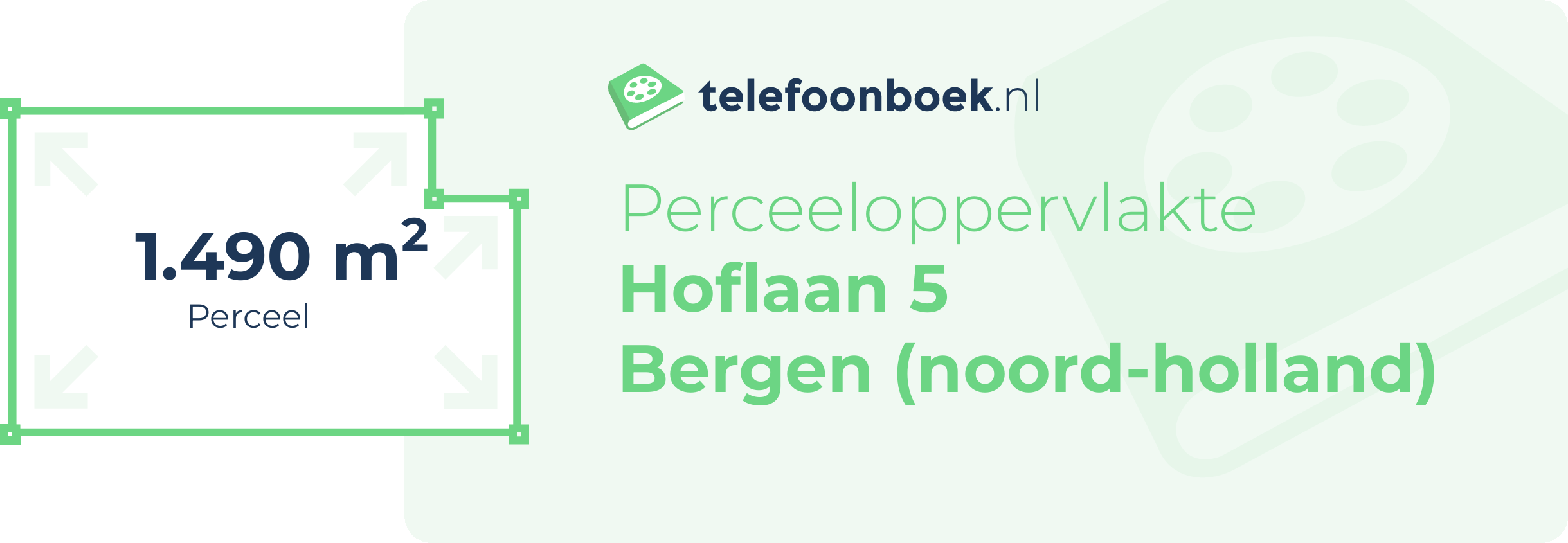 Perceeloppervlakte Hoflaan 5 Bergen (Noord-Holland)