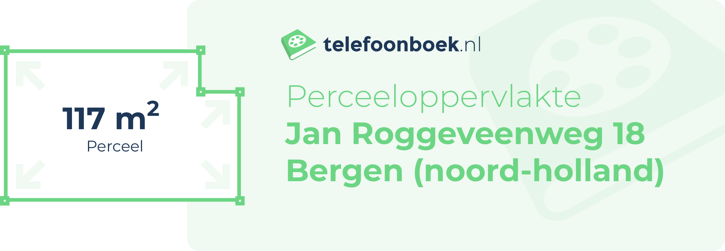 Perceeloppervlakte Jan Roggeveenweg 18 Bergen (Noord-Holland)