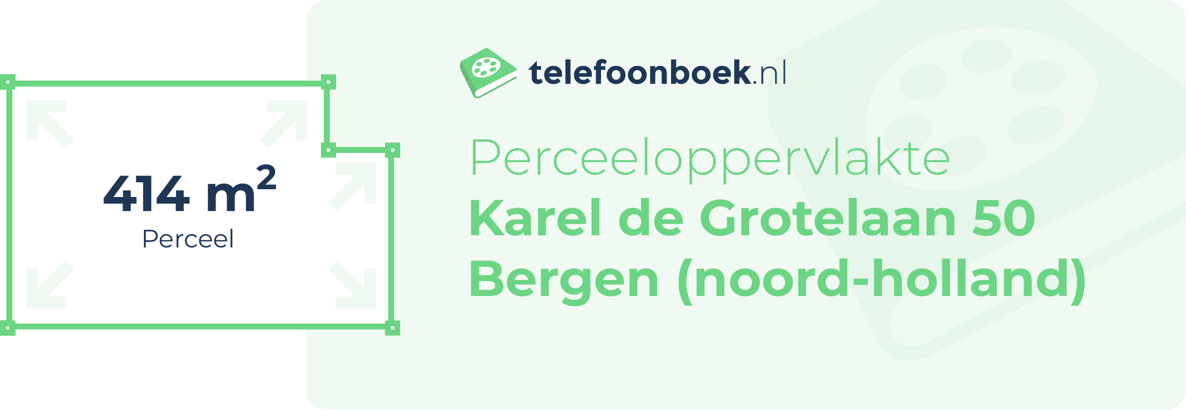 Perceeloppervlakte Karel De Grotelaan 50 Bergen (Noord-Holland)
