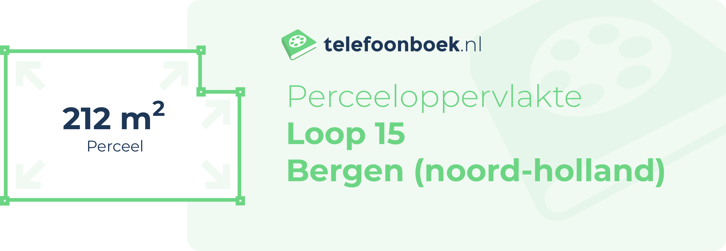 Perceeloppervlakte Loop 15 Bergen (Noord-Holland)