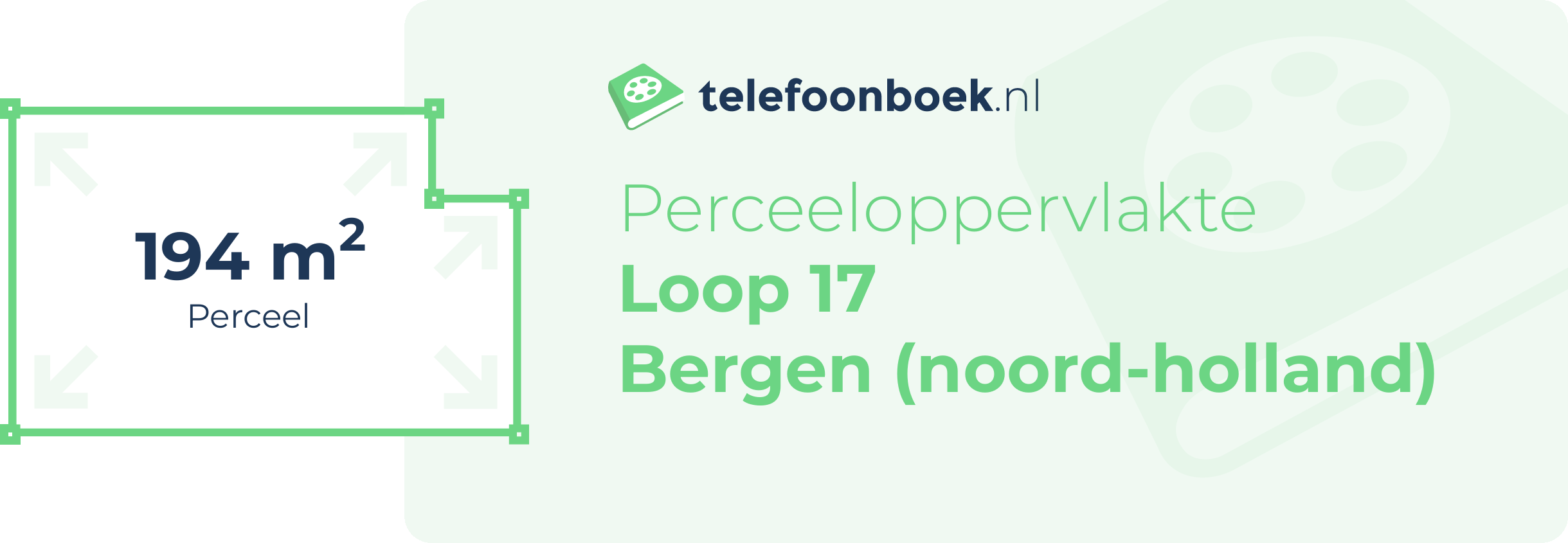Perceeloppervlakte Loop 17 Bergen (Noord-Holland)