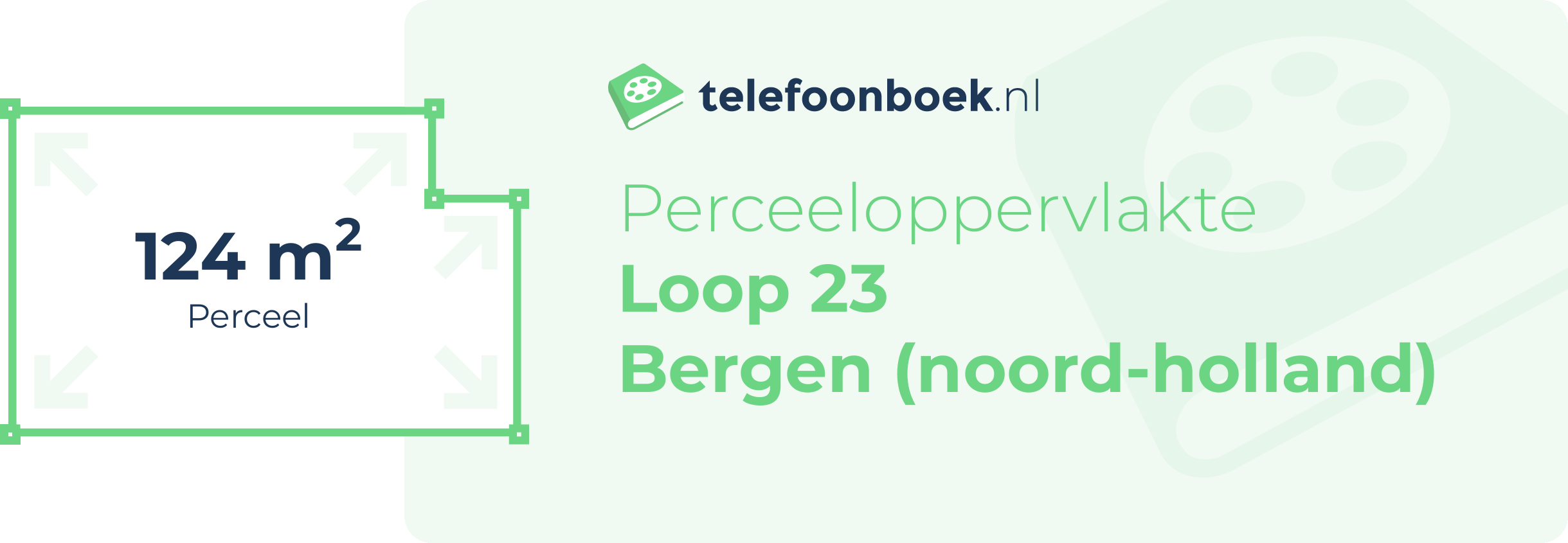Perceeloppervlakte Loop 23 Bergen (Noord-Holland)