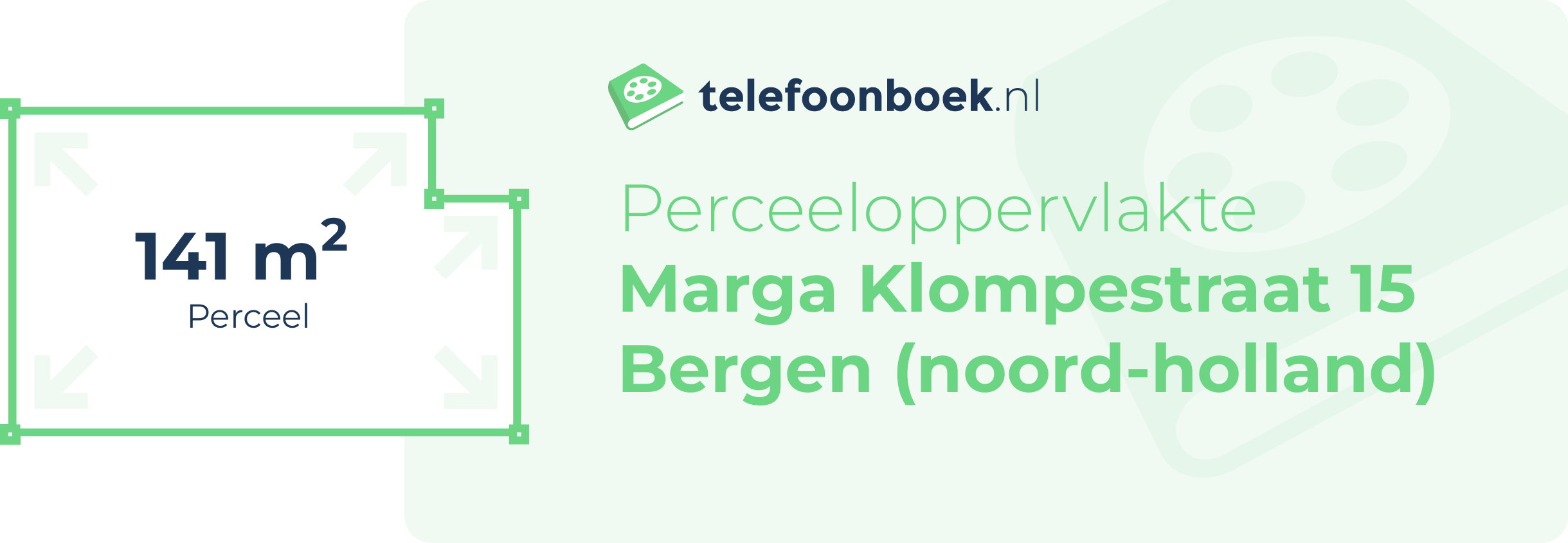 Perceeloppervlakte Marga Klompestraat 15 Bergen (Noord-Holland)