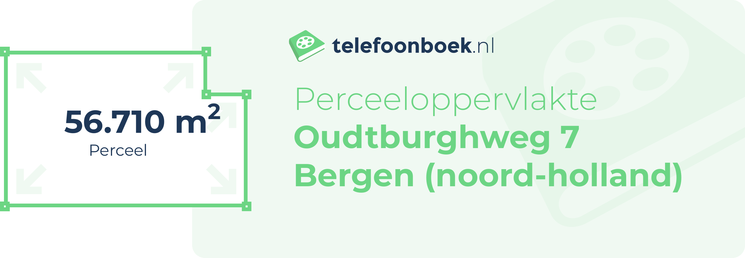 Perceeloppervlakte Oudtburghweg 7 Bergen (Noord-Holland)