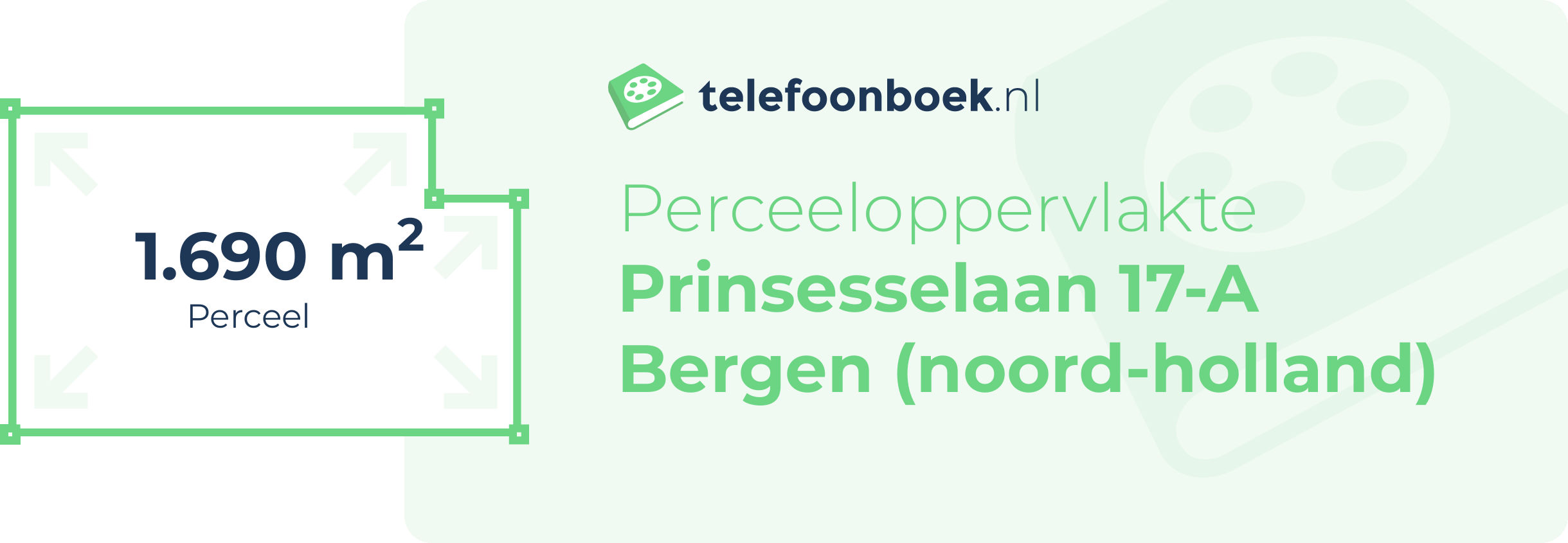 Perceeloppervlakte Prinsesselaan 17-A Bergen (Noord-Holland)