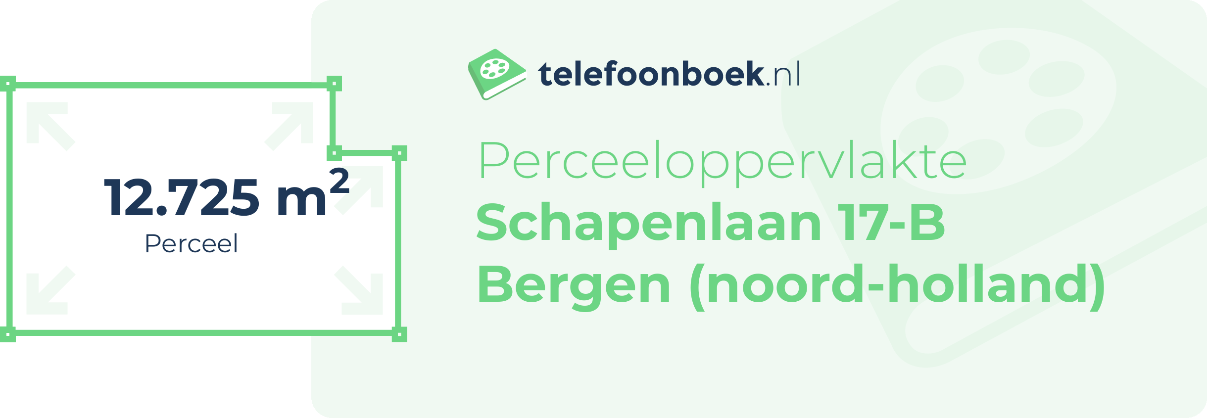 Perceeloppervlakte Schapenlaan 17-B Bergen (Noord-Holland)