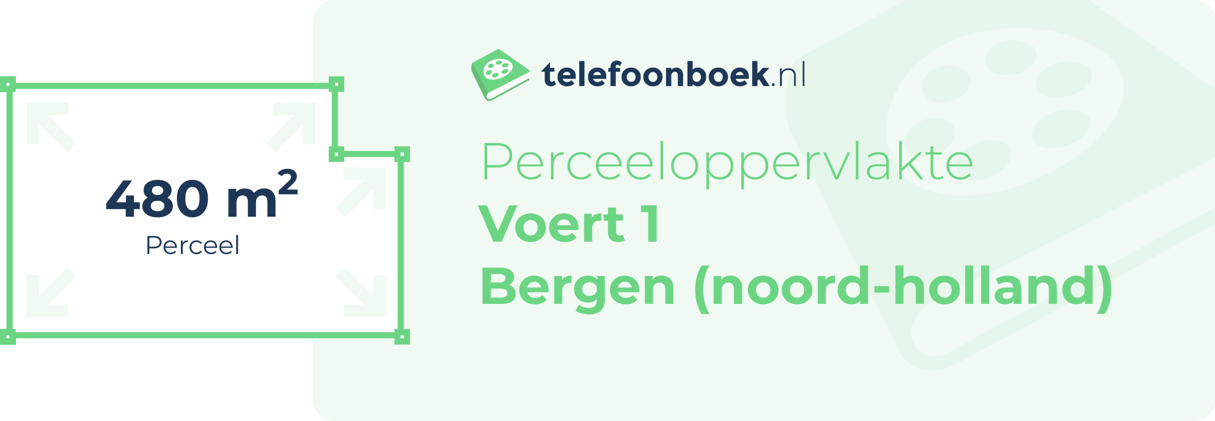 Perceeloppervlakte Voert 1 Bergen (Noord-Holland)