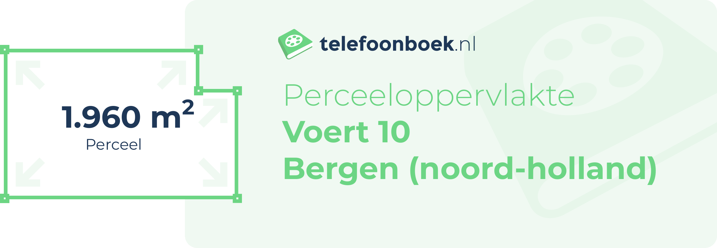 Perceeloppervlakte Voert 10 Bergen (Noord-Holland)