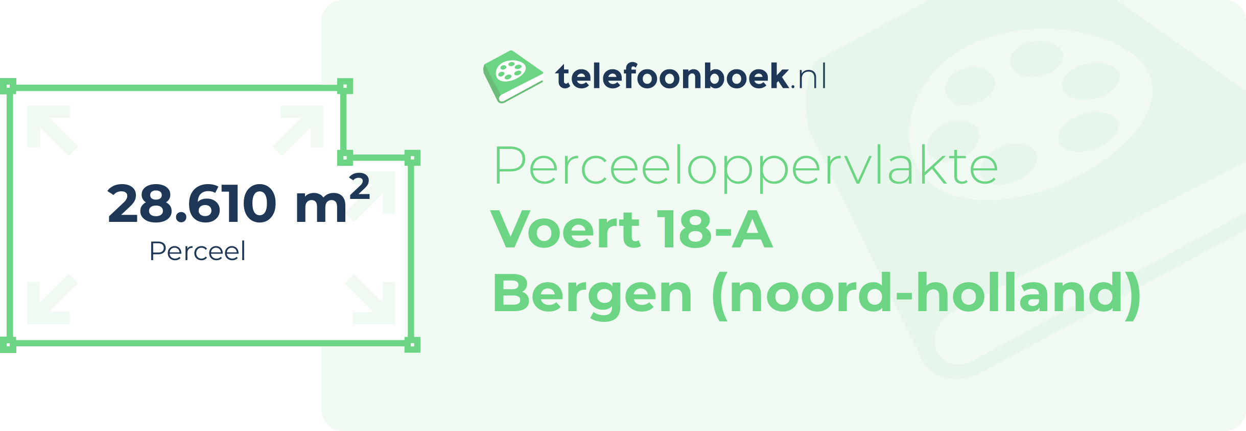 Perceeloppervlakte Voert 18-A Bergen (Noord-Holland)