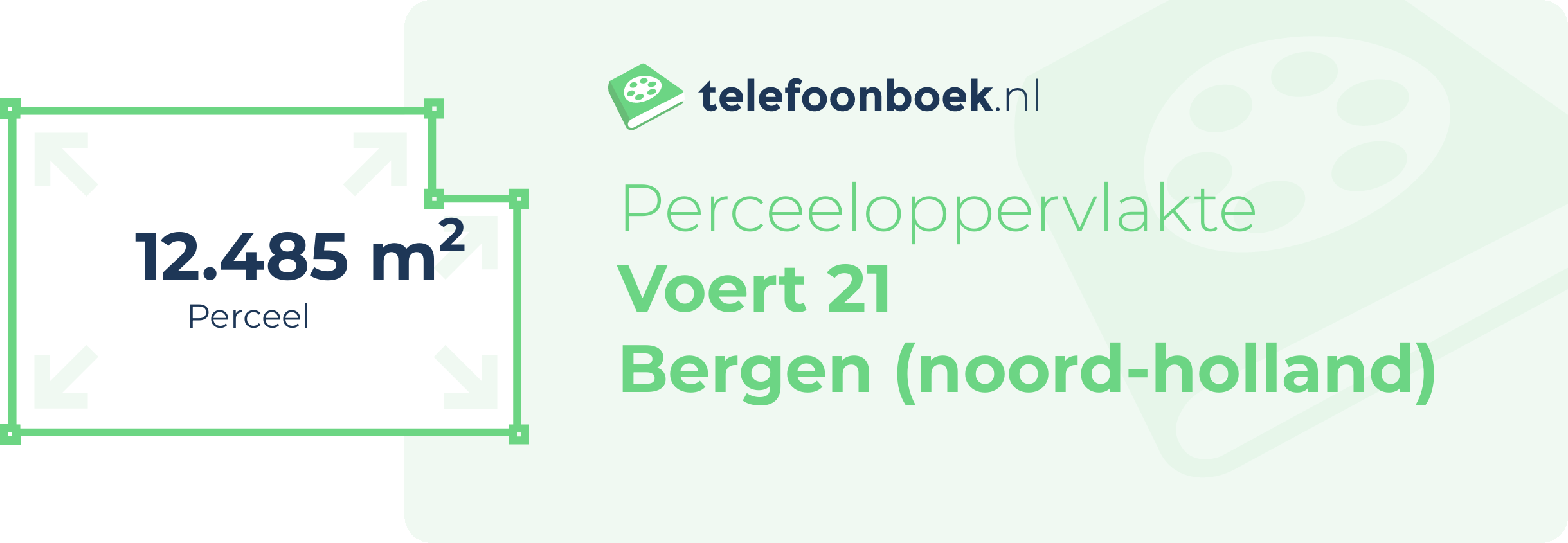 Perceeloppervlakte Voert 21 Bergen (Noord-Holland)