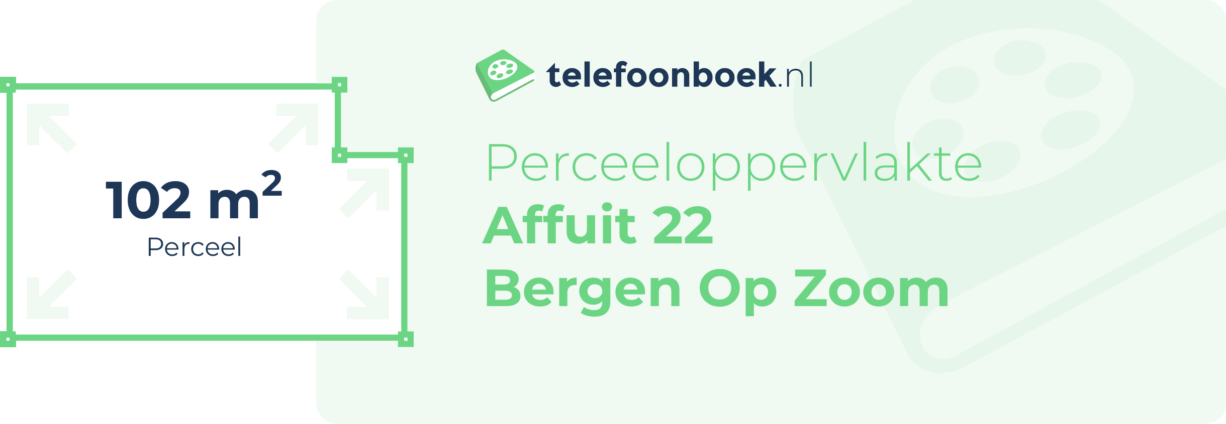 Perceeloppervlakte Affuit 22 Bergen Op Zoom