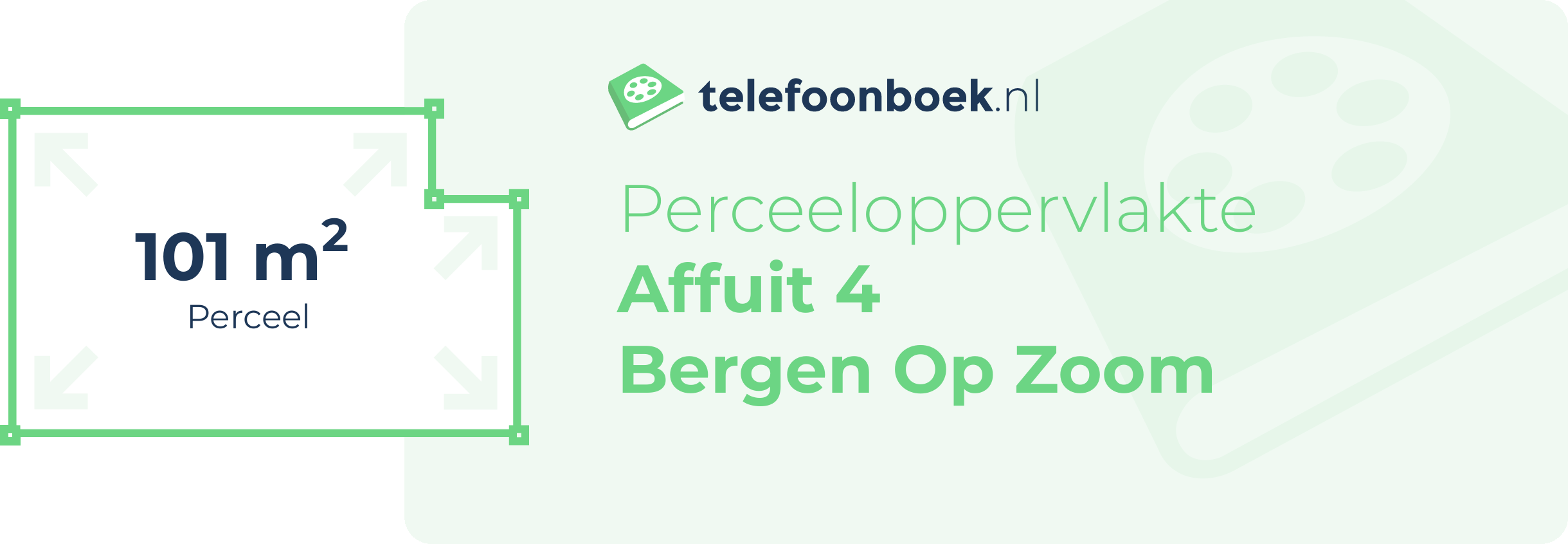 Perceeloppervlakte Affuit 4 Bergen Op Zoom