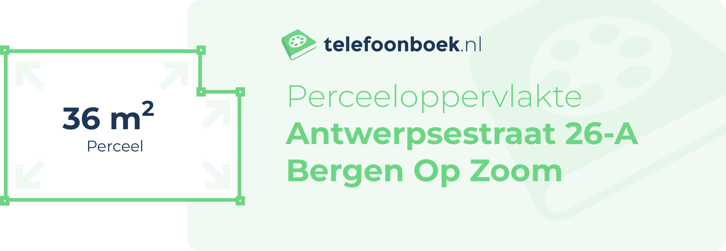 Perceeloppervlakte Antwerpsestraat 26-A Bergen Op Zoom