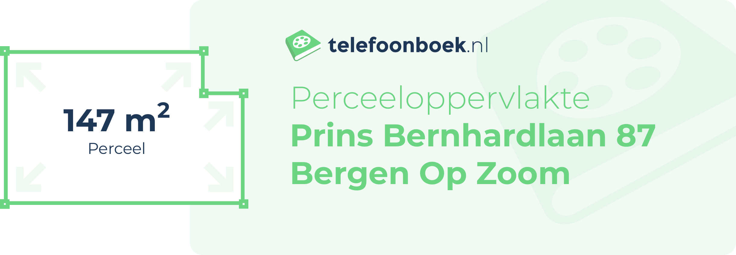 Perceeloppervlakte Prins Bernhardlaan 87 Bergen Op Zoom