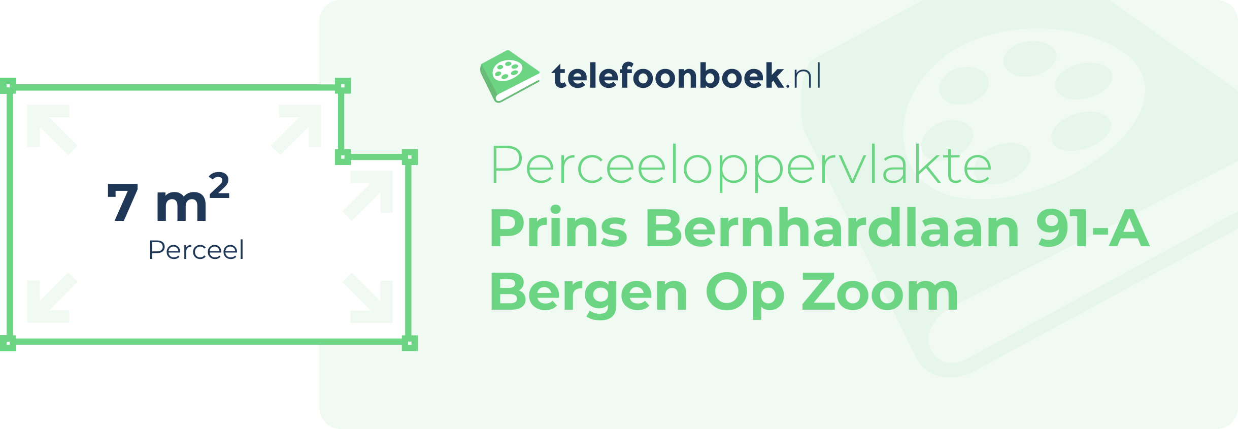 Perceeloppervlakte Prins Bernhardlaan 91-A Bergen Op Zoom