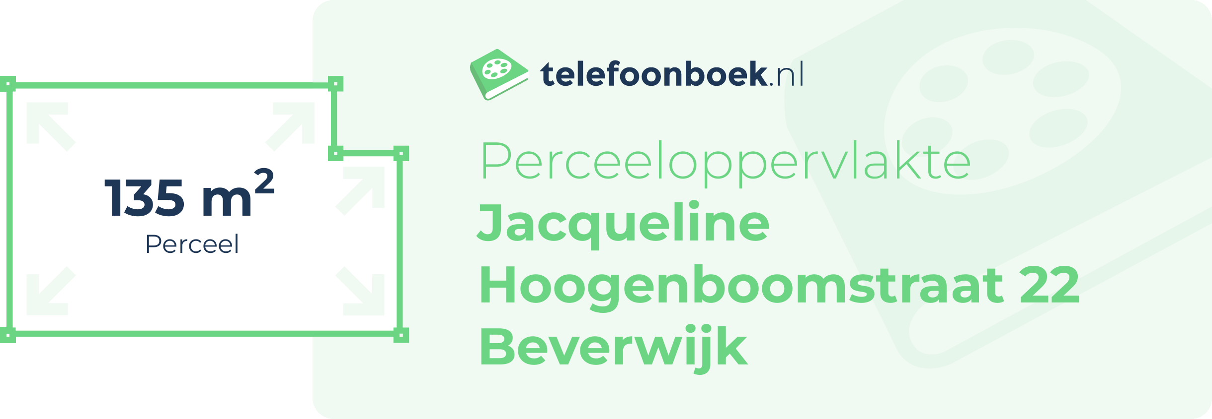 Perceeloppervlakte Jacqueline Hoogenboomstraat 22 Beverwijk
