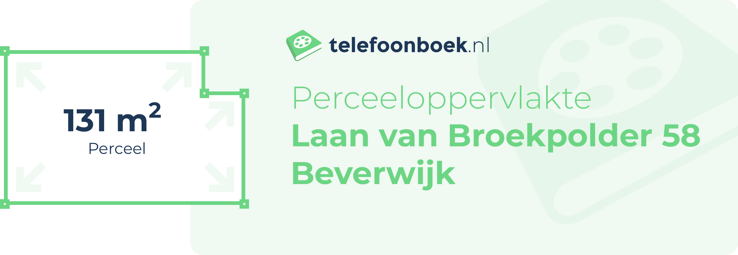 Perceeloppervlakte Laan Van Broekpolder 58 Beverwijk