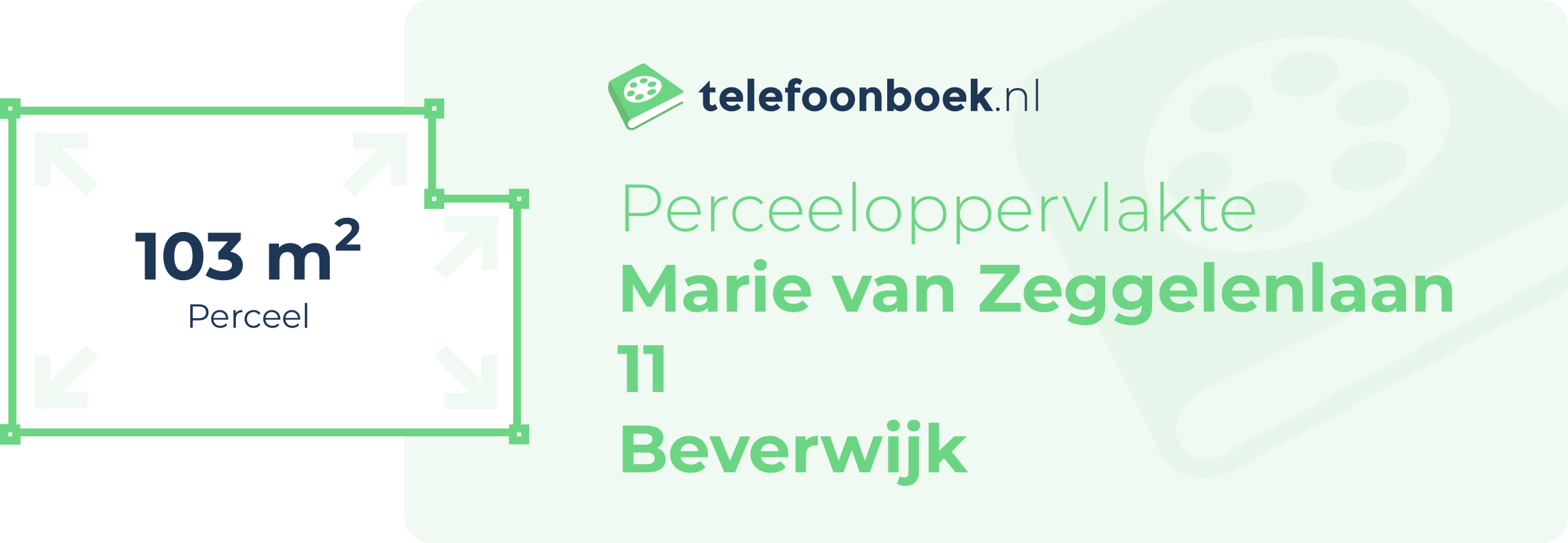 Perceeloppervlakte Marie Van Zeggelenlaan 11 Beverwijk