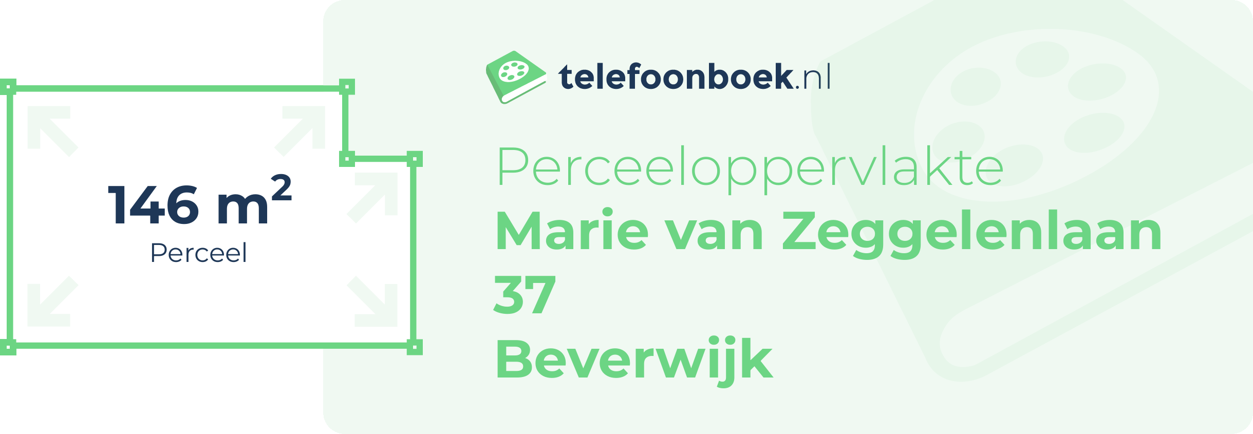 Perceeloppervlakte Marie Van Zeggelenlaan 37 Beverwijk