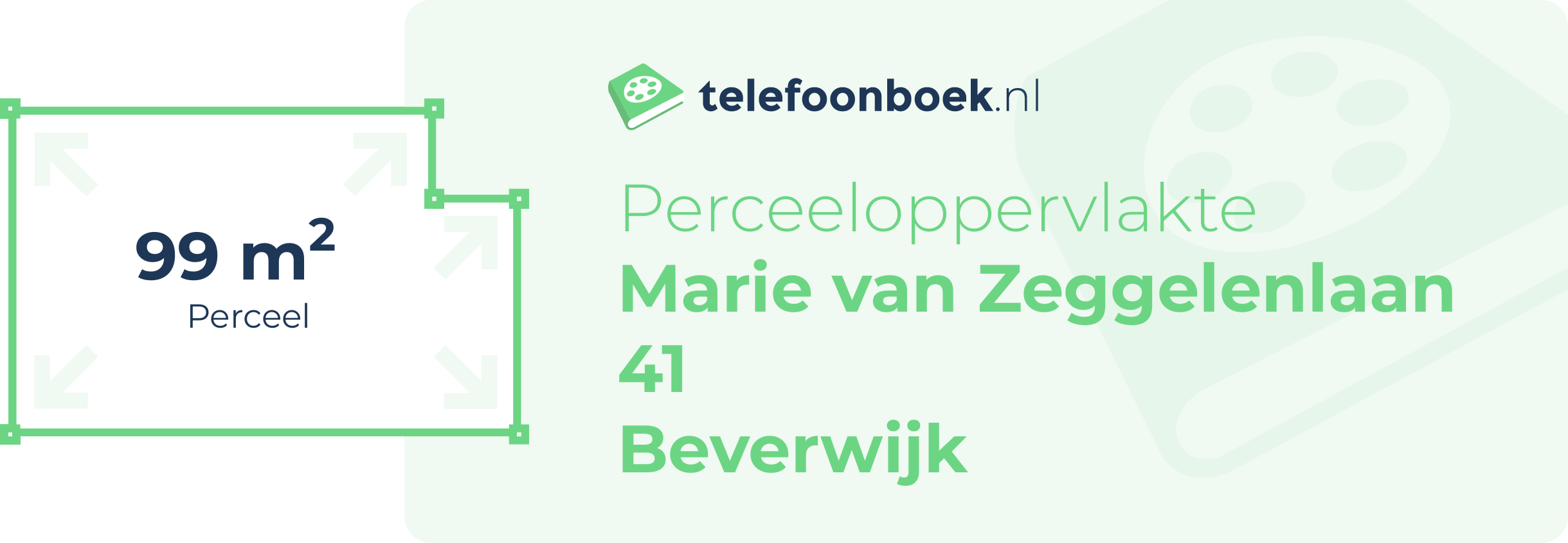 Perceeloppervlakte Marie Van Zeggelenlaan 41 Beverwijk