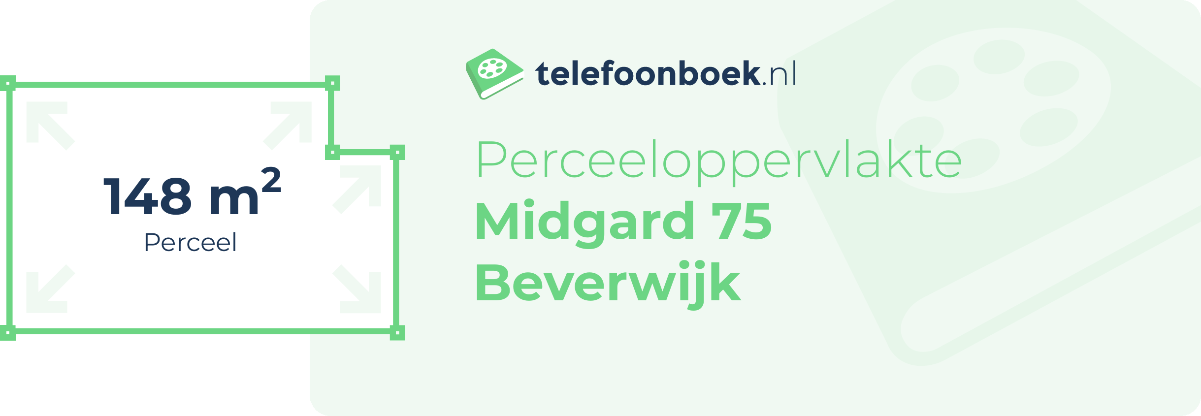Perceeloppervlakte Midgard 75 Beverwijk